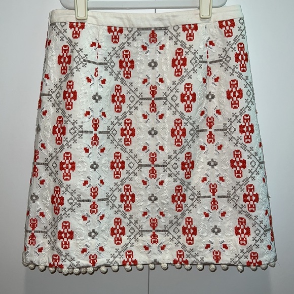 Anthropologie Maeve Pom Pom blomma skirt - Picture 3 of 4